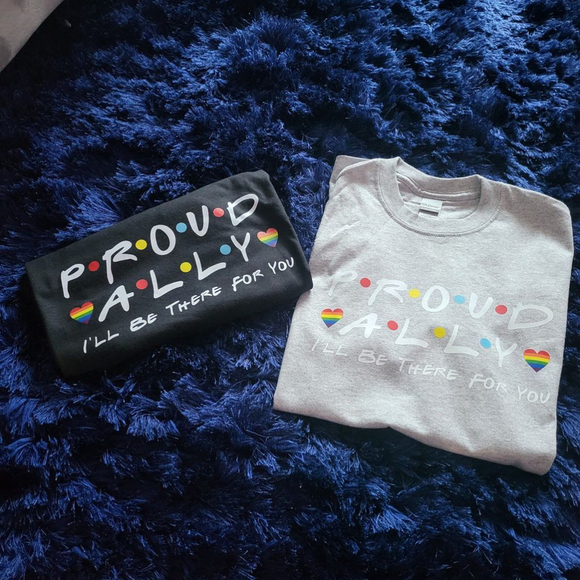 Proud Ally Pride Tee- set of two - Picture 1 of 7